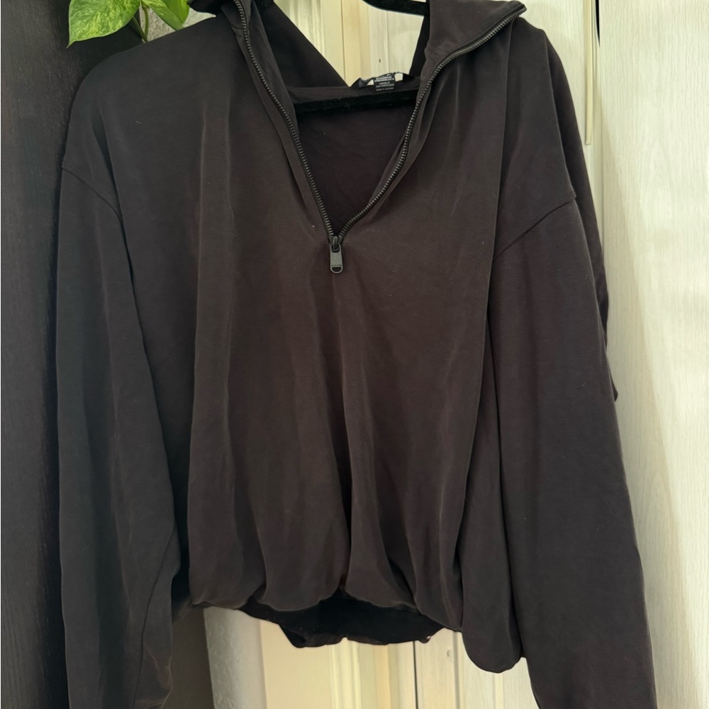 Black Seasoft Quarter-Zip Pullover - image 2